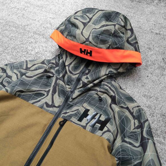 Helly Hansen Mens Ridge Shell Waterproof Ski Outdoors Winter Full Zip Jacket M - Picture 2 of 10